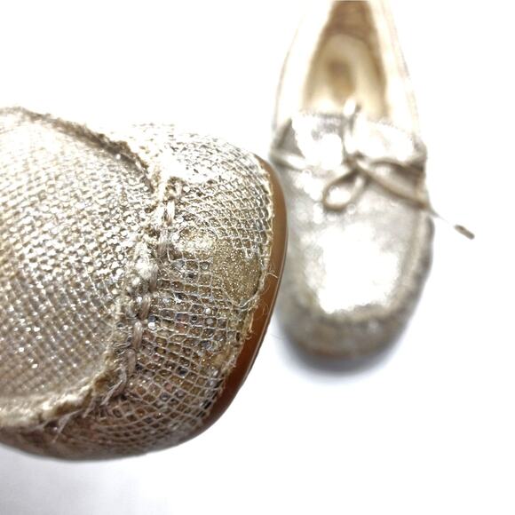 Michael Kors Sutton Shearling Moccasin Slippers – Champagne Mesh - Chalet Chic - Picture 14 of 16